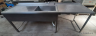 Nerezový dřez (Stainless steel sink) pracovní plocha 700x2400x900mm